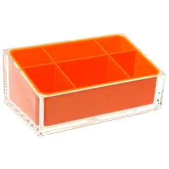 Make-up Tray Make-up Tray Made of Thermoplastic Resins in Orange Finish Gedy RA00-67